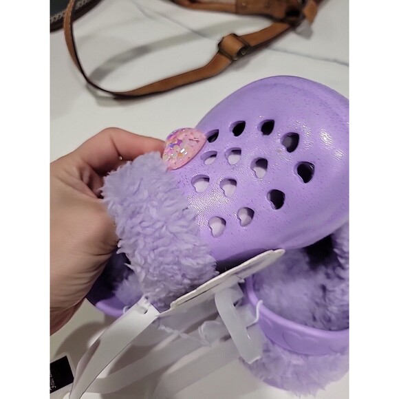 First Steps By Stepping Stones Purple Fur Lined Slip On Clogs ~ Size 6~ NWT - Picture 6 of 8